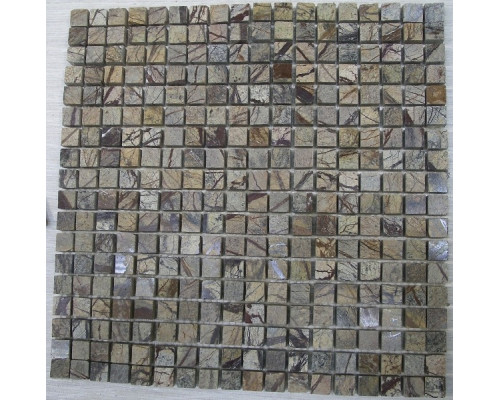 BIDASAR BROWN MOSAIC 305Х305 7ММ (15*15MM)