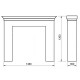 КП-18064 Красивый каминный портал в стиле классика