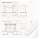 КП-25012 современная облицовка для углового камина